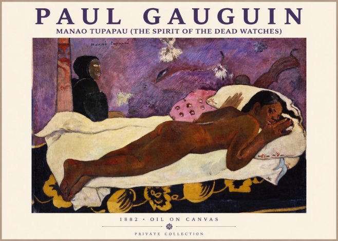 Paul Gauguin Manao Tupapau (the Spirit of the Dead Watches) No2 - Poszter