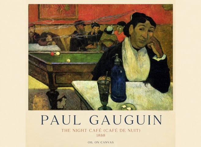 Paul Gauguin The Night Café (Café De Nuit) No1 - Poszter