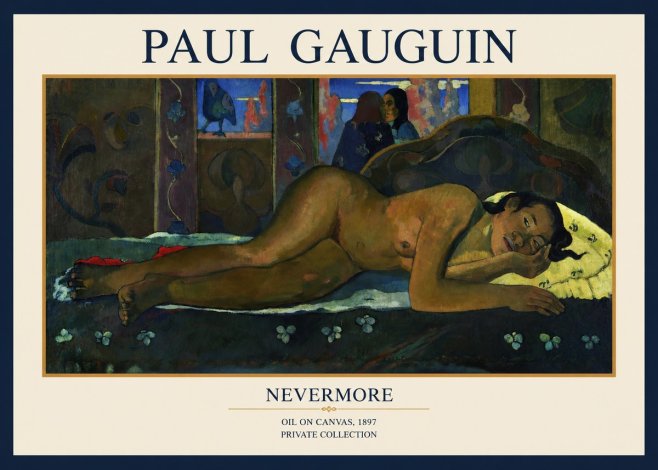 Paul Gauguin Nevermore No1 - Poszter