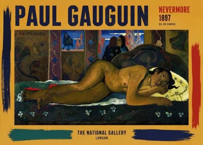 Paul Gauguin Nevermore No6 - Poszter