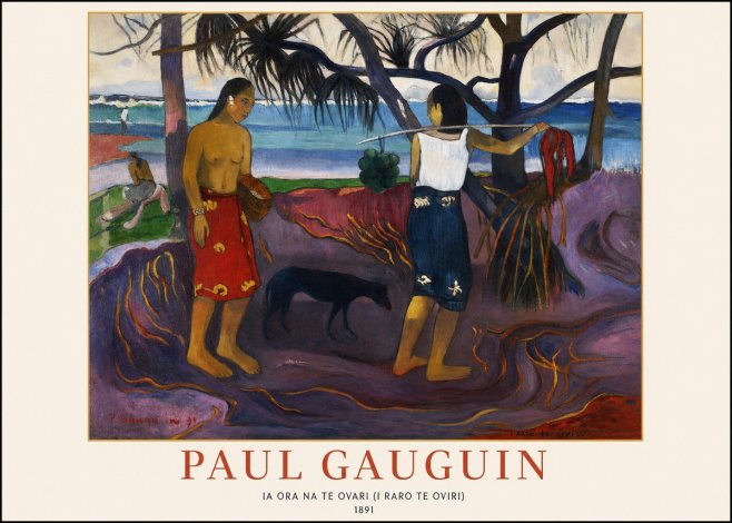 Paul Gauguin Ia Ora Na Te Ovari (I Raro Te Oviri) No1 - Poszter