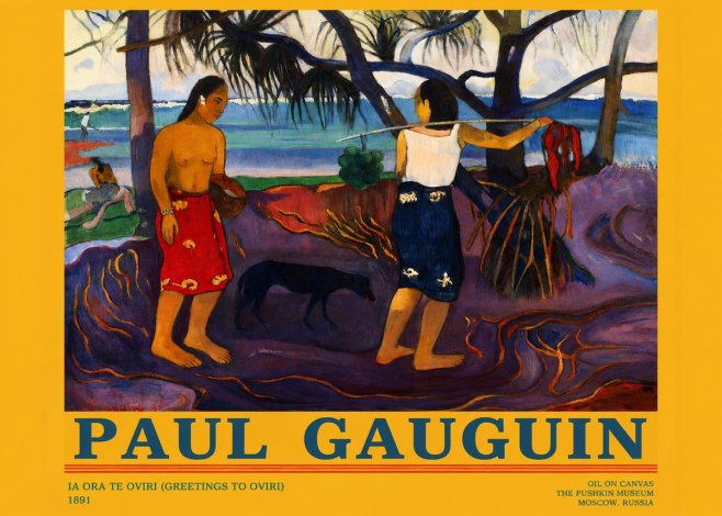 Paul Gauguin Ia Ora Na Te Ovari (I Raro Te Oviri) No3 - Poszter