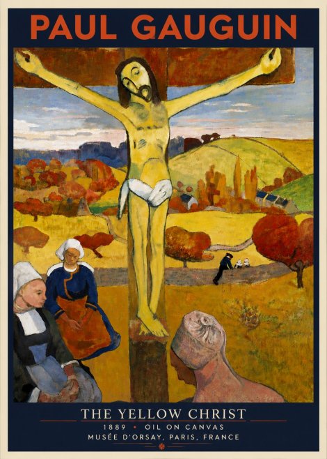 Paul Gauguin The Yellow Christ No6 - Poszter