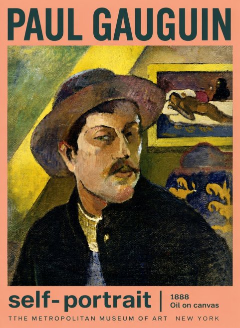 Paul Gauguin Self-portrait II No3 - Poszter