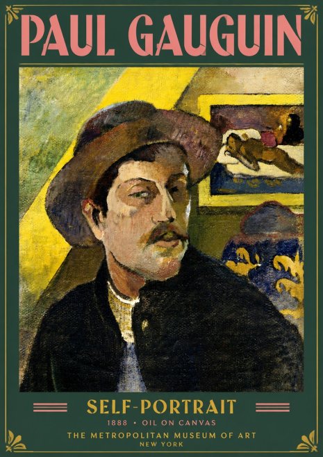 Paul Gauguin Self-portrait II No5 - Poszter
