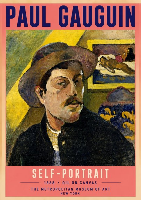 Paul Gauguin Self-portrait II No6 - Poszter