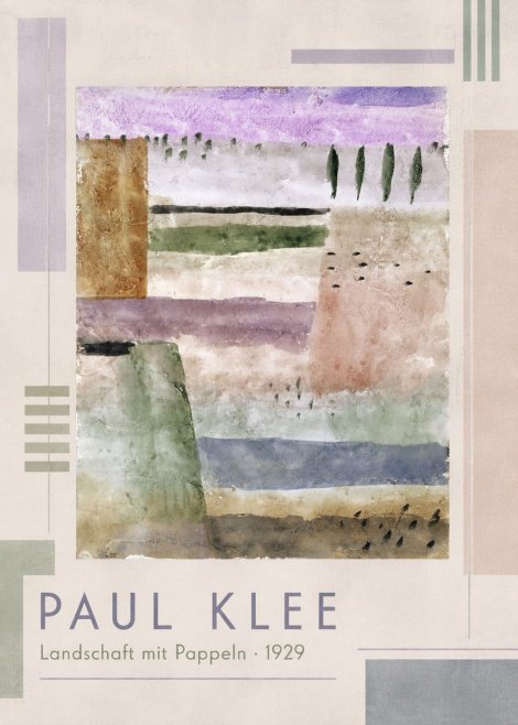 Paul Klee Landschaft Mit Pappeln No1 - Poszter