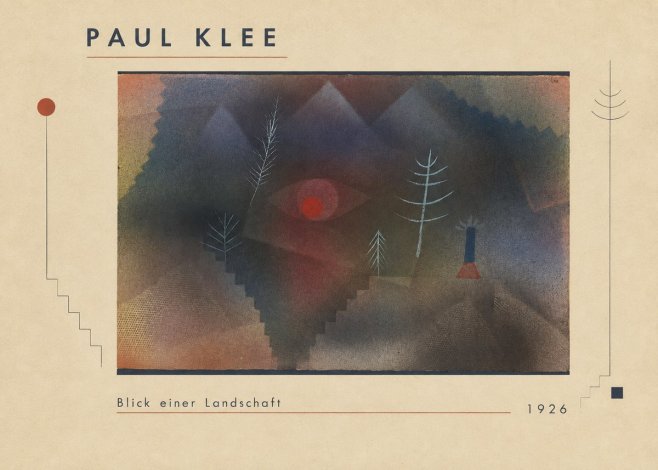 Paul Klee Blick Einer Landschaft No1 - Poszter