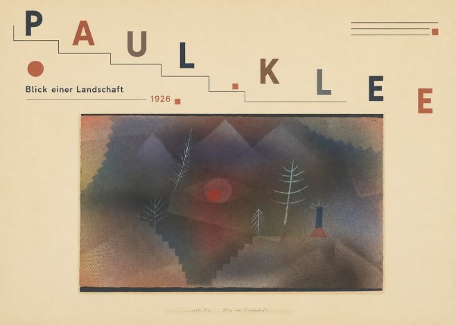 Paul Klee Blick Einer Landschaft No3 - Poszter