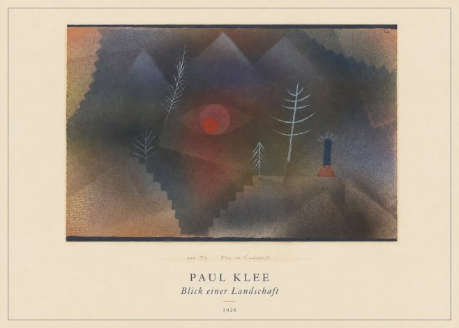 Paul Klee Blick Einer Landschaft No4 - Poszter
