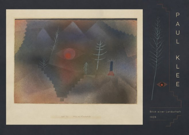 Paul Klee Blick Einer Landschaft No5 - Poszter