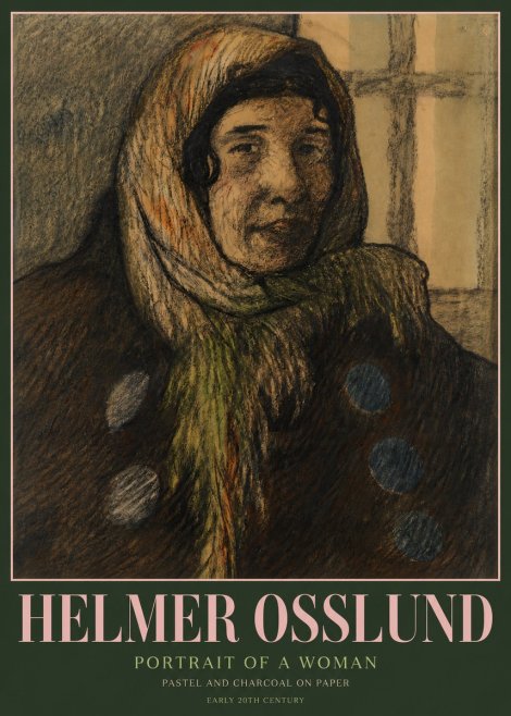 Helmer Osslund Portrait of a Woman No3 - Poszter