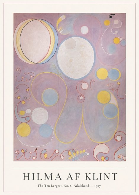 Hilma af Klint The Ten Largest, No. 8, Adulthood No4 - Poszter