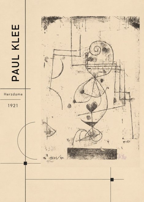 Paul Klee Herzdame No2 - Poszter
