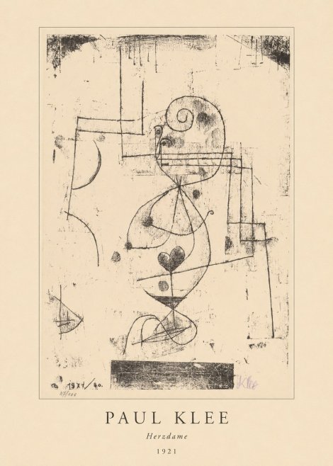 Paul Klee Herzdame No4 - Poszter