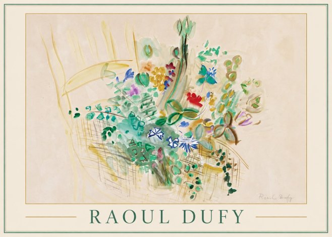 Raoul Dufy Bouquet in a Basket No1 - Poszter