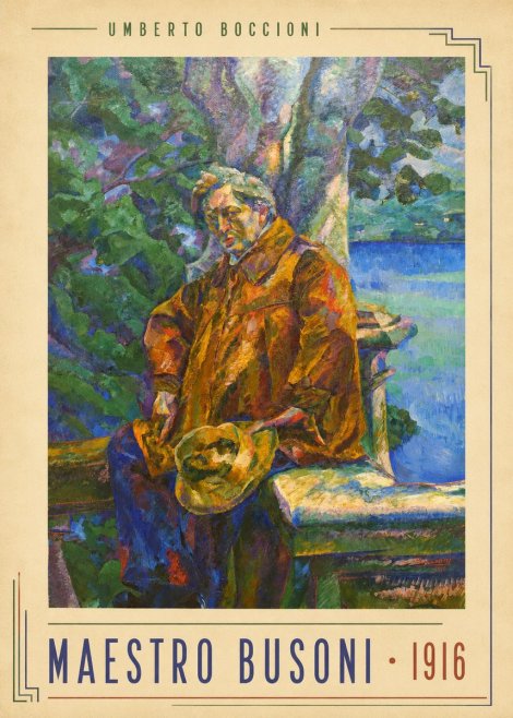 Umberto Boccioni Maestro Busoni No6 - Poszter