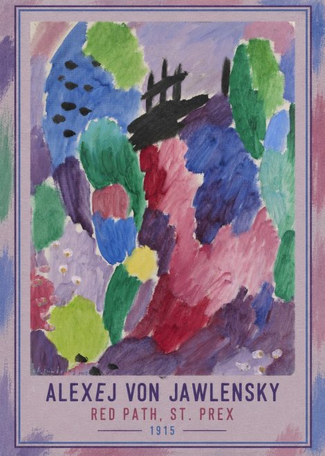 Alexej von Jawlensky Red Path, St. Prex II No3 - Poszter