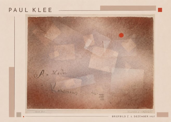 Paul Klee Briefbild Z. 5. Dezember 1927 No1 - Poszter