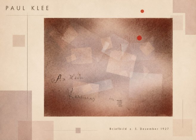 Paul Klee Briefbild Z. 5. Dezember 1927 No2 - Poszter