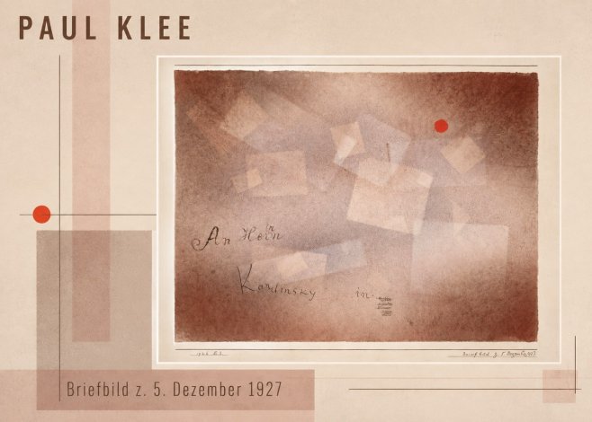 Paul Klee Briefbild Z. 5. Dezember 1927 No3 - Poszter
