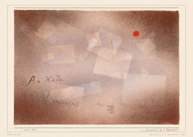 Paul Klee Briefbild Z. 5. Dezember 1927 No5 - Poszter