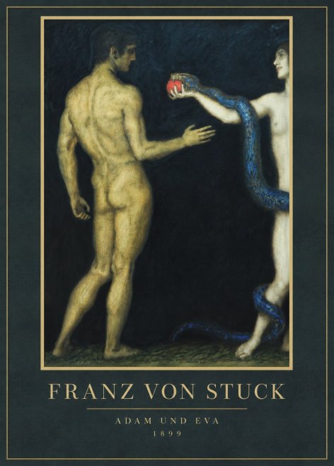 Franz von Stuck Adam Und Eva No1 - Poszter