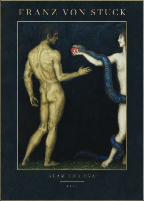 Franz von Stuck Adam Und Eva No3 - Poszter