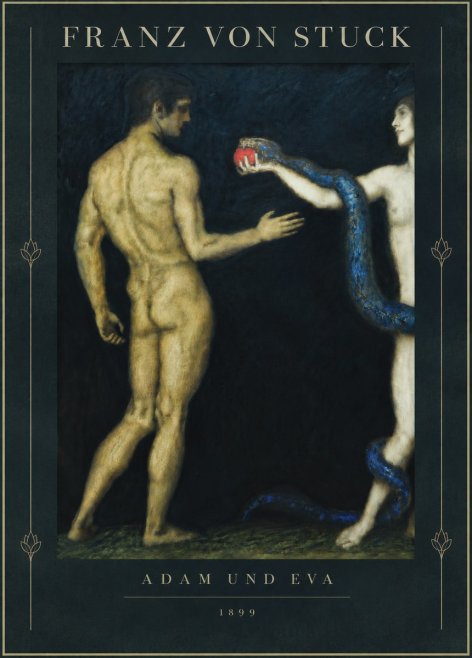 Franz von Stuck Adam Und Eva No5 - Poszter