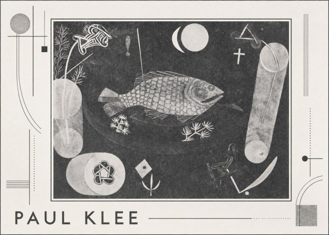 Paul Klee Abstract Fish No3 - Poszter