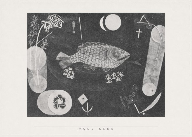 Paul Klee Abstract Fish No5 - Poszter