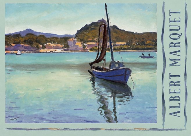 Albert Marquet Blue Boat in the Harbor No5 - Poszter