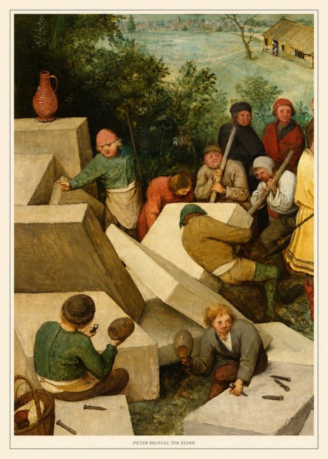Pieter Bruegel The Tower of Babel V No6 - Poszter