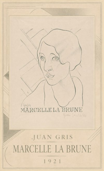 Juan Gris Marcelle La Brune II No3 - Poszter