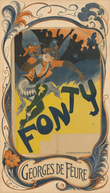 Georges de Feure Fonty I No4 - Poszter