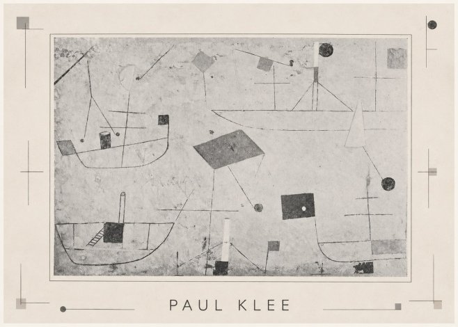 Paul Klee Seascape with Boats No3 - Poszter