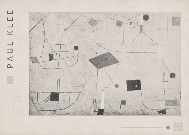 Paul Klee Seascape with Boats No4 - Poszter