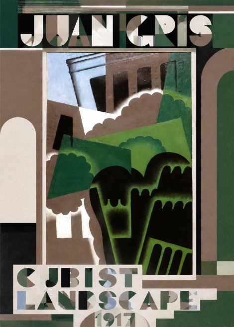 Juan Gris Cubist Landscape No4 - Poszter