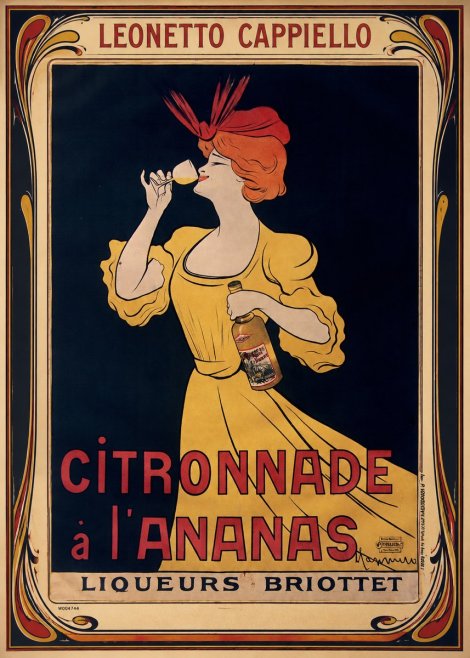 Leonetto Cappiello Citronnade À L'ananas No1 - Poszter