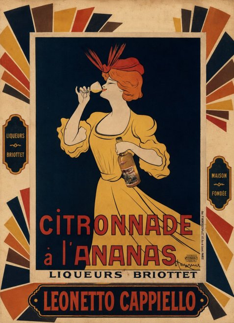 Leonetto Cappiello Citronnade À L'ananas No6 - Poszter
