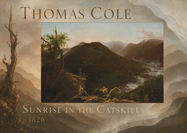 Thomas Cole Sunrise in the Catskills I No4 - Poszter