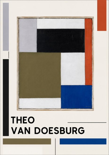 Theo van Doesburg Composition Xxii No1 - Poszter