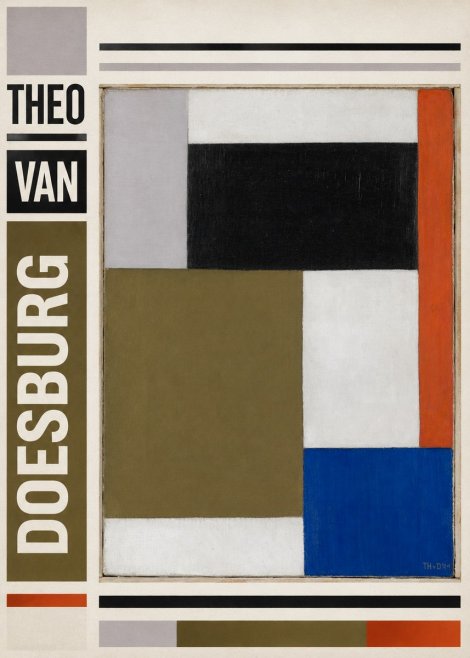 Theo van Doesburg Composition Xxii No6 - Poszter