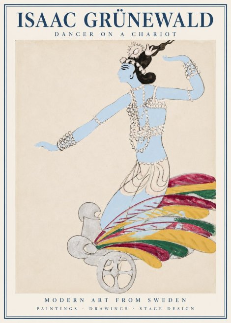 Isaac Grünewald Dancer on a Chariot No1 - Poszter