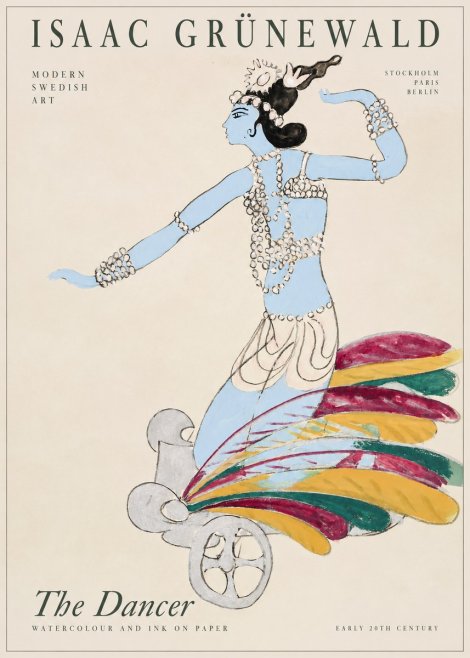 Isaac Grünewald Dancer on a Chariot No2 - Poszter