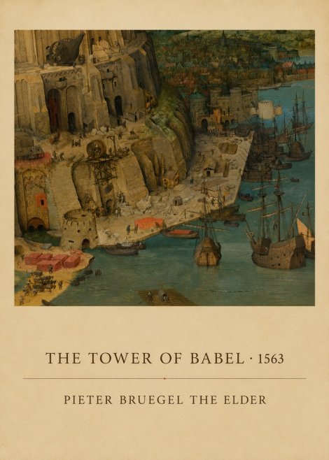 Pieter Bruegel The Tower of Babel VI No6 - Poszter