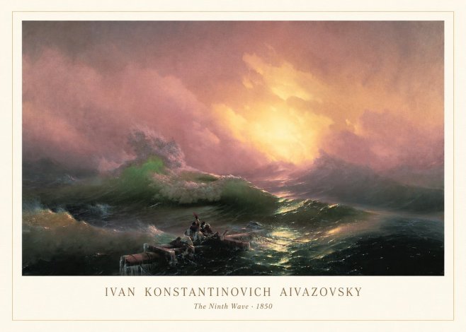 Ivan Konstantinovich Aivazovsky The Ninth Wave II No3 - Poszter