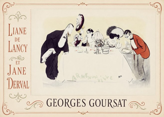 Georges Goursat Liane De Lancy Et Jane Derval No2 - Poszter