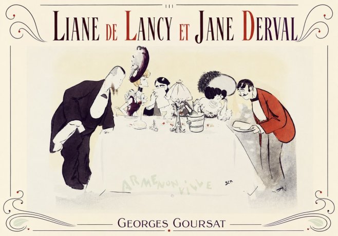 Georges Goursat Liane De Lancy Et Jane Derval No3 - Poszter