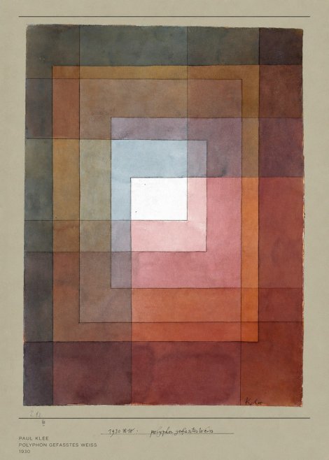 Paul Klee Polyphon Gefasstes Weiss No5 - Poszter